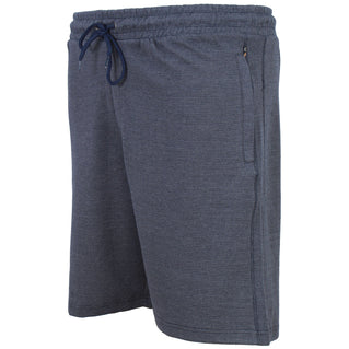 Kam Jeans Plus Size Textured Interlock Jog Shorts Indigo