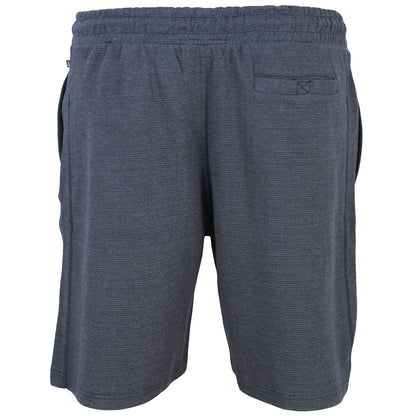 Kam Jeans Plus Size Textured Interlock Jog Shorts Indigo