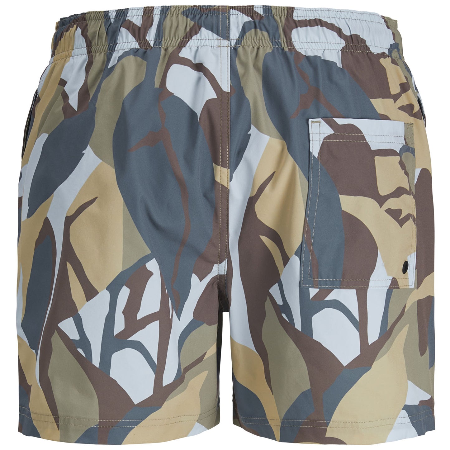 Jack & Jones Plus Size Maui Ocean Days Swim Shorts Silver Sage