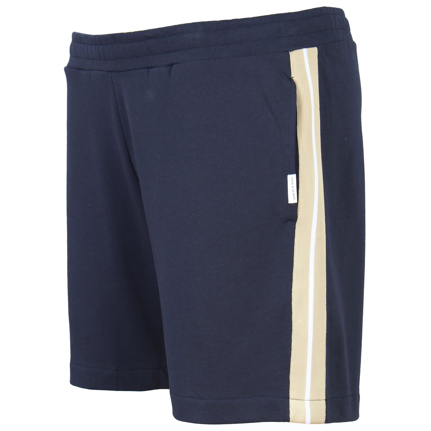 Lyle & Scott Plus Size Contrast Taped Sweat Short Dark Navy