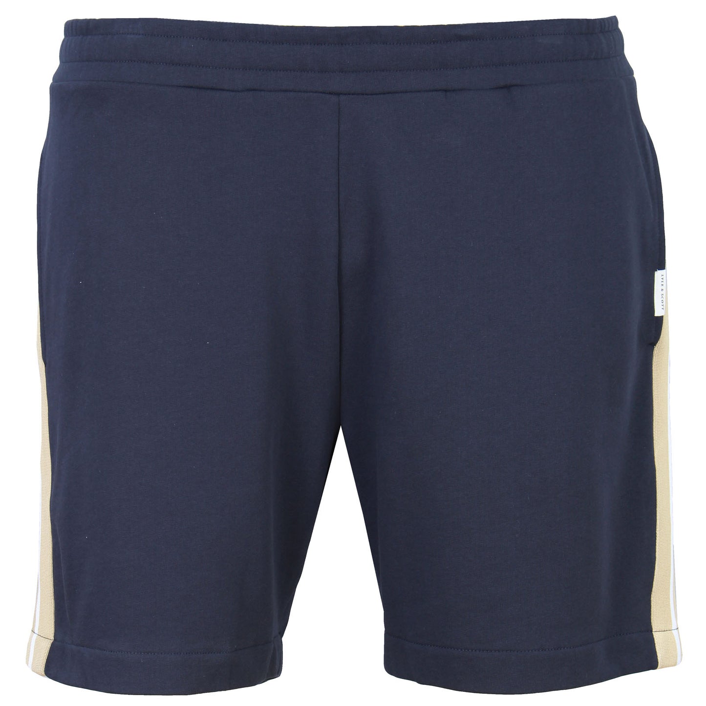 Lyle & Scott Plus Size Contrast Taped Sweat Short Dark Navy