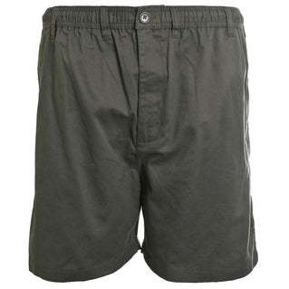 Espionage Plus Size Rugby Stretch Twill Shorts Charcoal