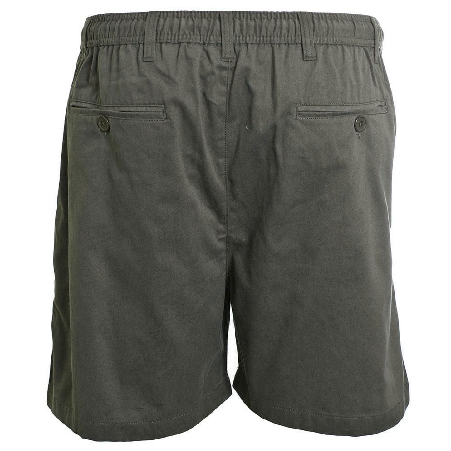 Espionage Plus Size Rugby Stretch Twill Shorts Charcoal