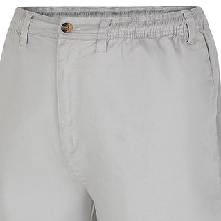 Espionage Plus Size Stretch Rugby Shorts Light Grey