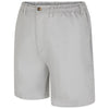 Espionage Plus Size Stretch Twill Rugby Shorts Light Grey