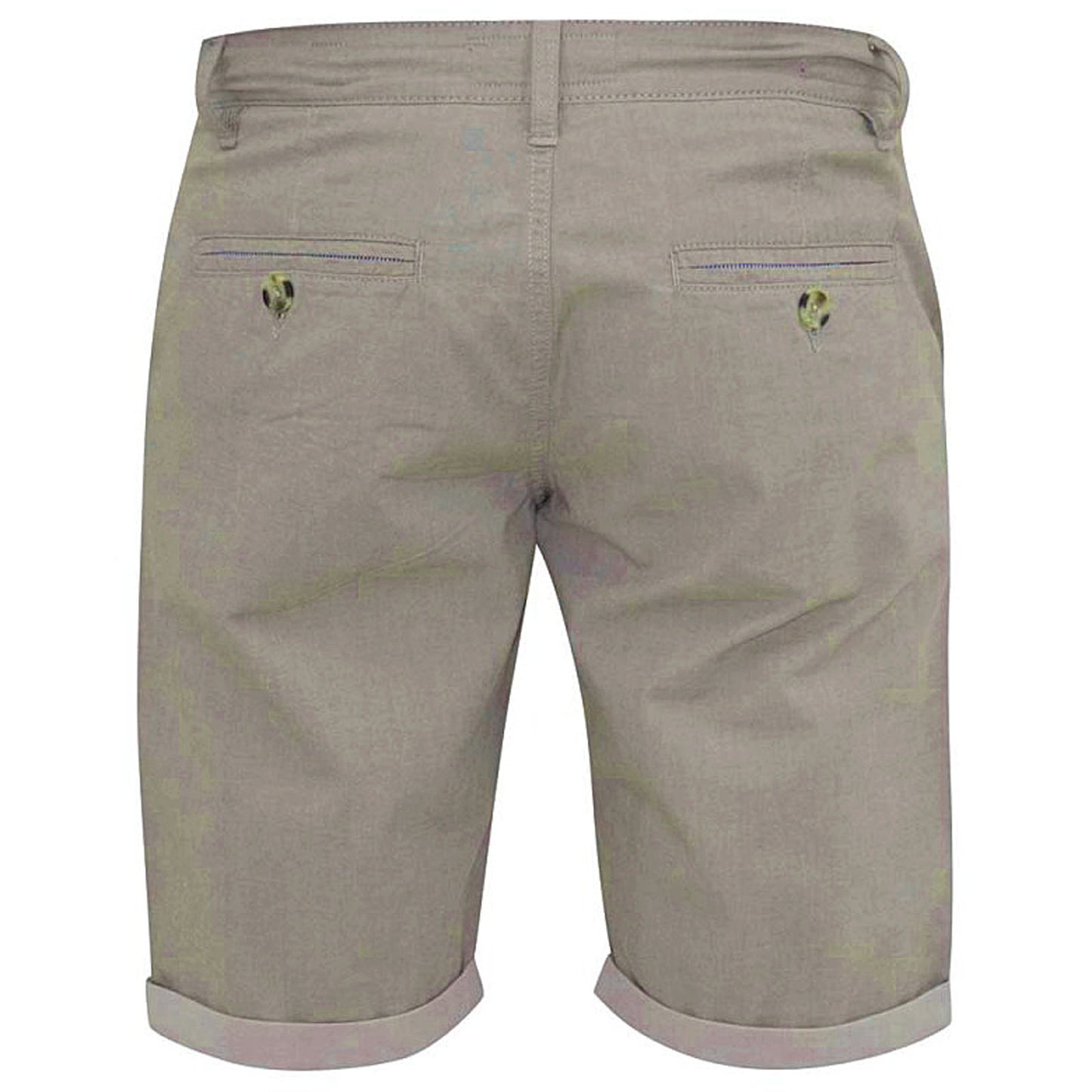 D555 Plus Size Elon Stretch Chambray Shorts Stone