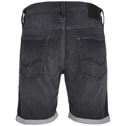 Jack & Jones Plus Size Rick Icon Denim Shorts Black