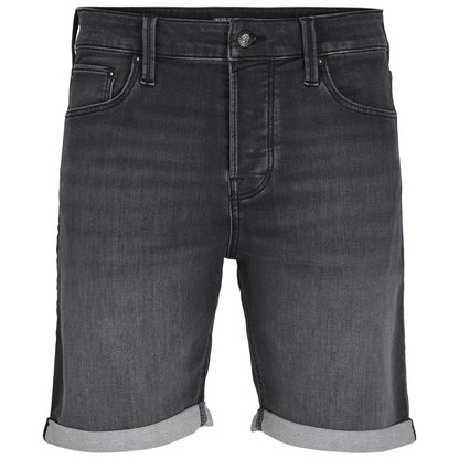 Jack & Jones Plus Size Rick Icon Denim Shorts Black