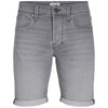 Jack & Jones Plus Size Rick Icon Denim Shorts Grey