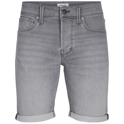 Jack & Jones Plus Size Rick Icon Denim Shorts Grey