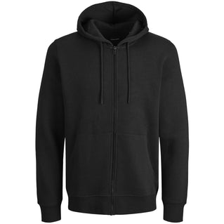 Jack & Jones Plus Size Bradley Zip Hoodie Black