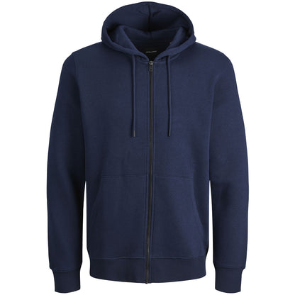 Jack & Jones Plus Size Bradley Zip Hoodie Navy Blazer