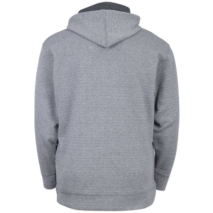 Kam Jeans Plus Size Textured Interlock Hoodie Charcoal