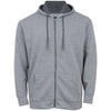 Kam Jeans Plus Size Textured Interlock Hoodie Charcoal
