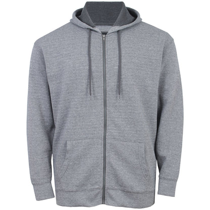 Kam Jeans Plus Size Textured Interlock Hoodie Charcoal