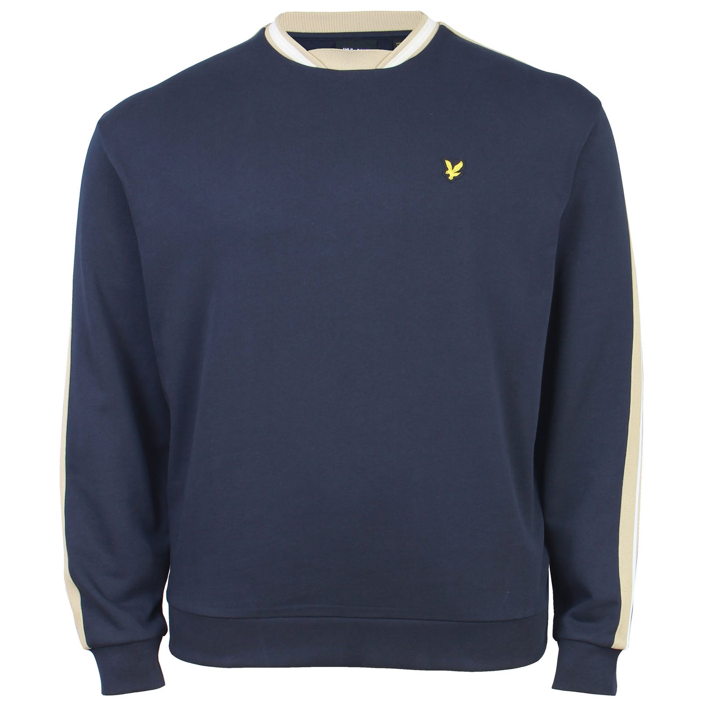 Lyle & Scott Plus Size Contrast Taped Sweatshirt Dark Navy