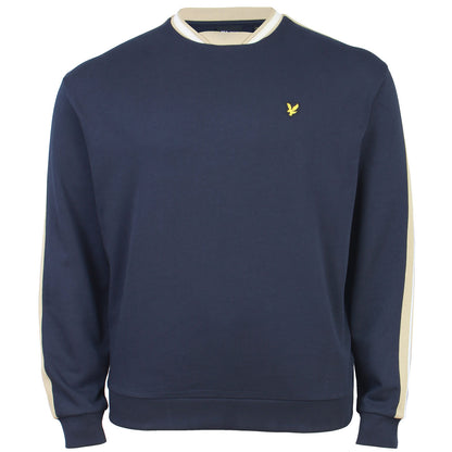 Lyle & Scott Plus Size Contrast Taped Sweatshirt Dark Navy