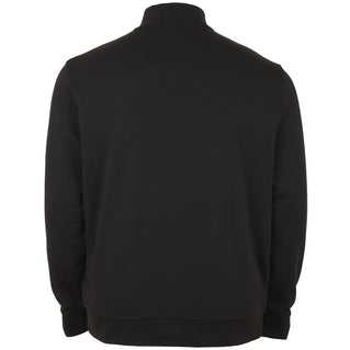 Lyle & Scott Plus Size Loopback Quarter Zip Sweater Jet Black