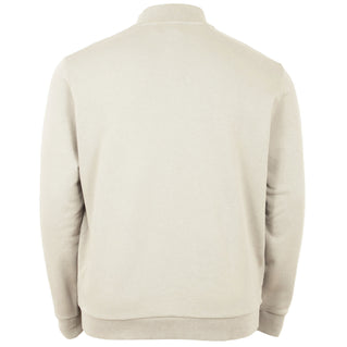 Lyle & Scott Plus Size Loopback Quarter Zip Sweater Grey Taupe