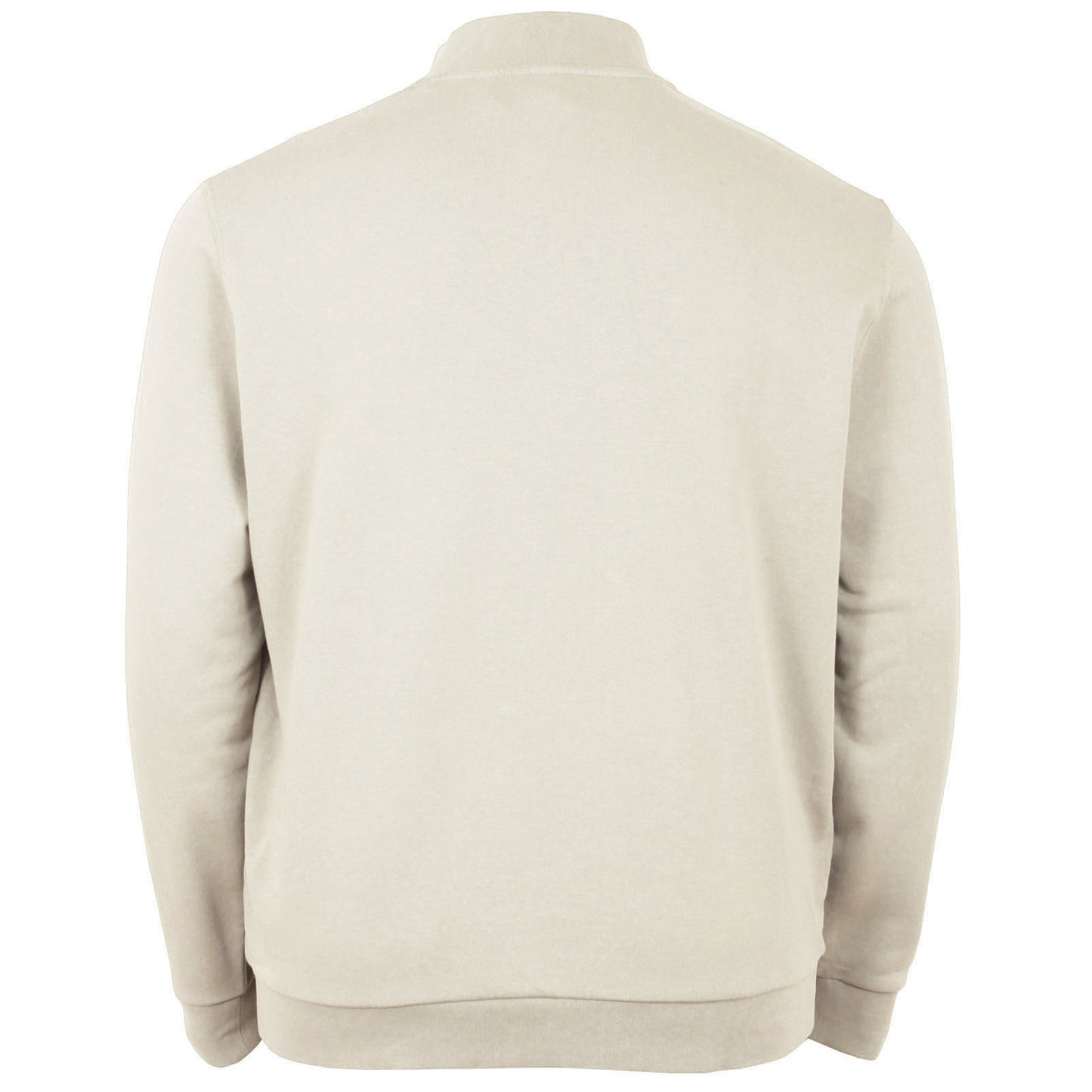 Lyle & Scott Plus Size Loopback Quarter Zip Sweater Grey Taupe