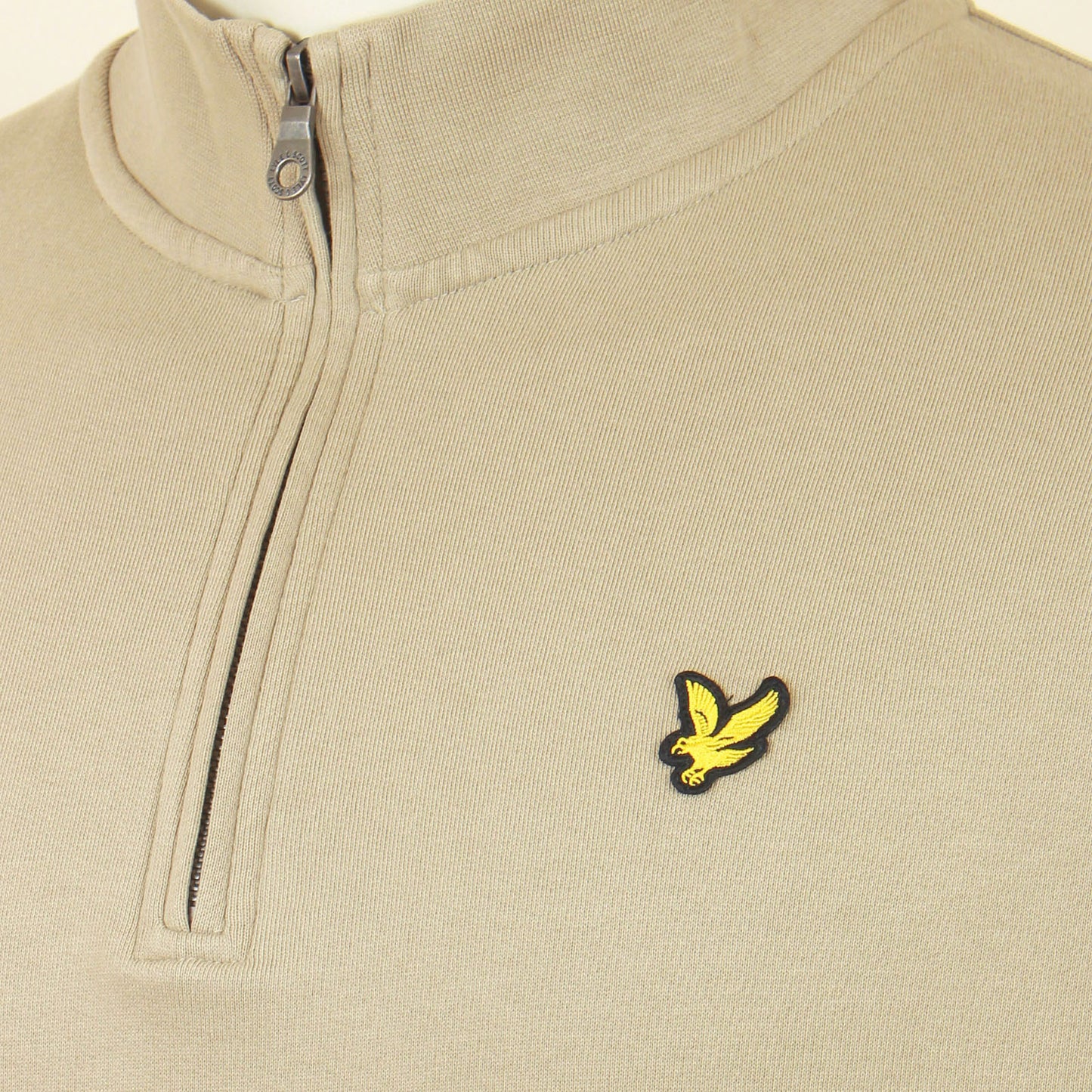 Lyle & Scott Plus Size Loopback Quarter Zip Sweater Sage Uniform