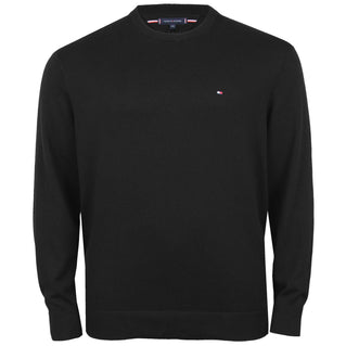 Tommy Hilfiger Plus Size Cotton Cashmere Crew Sweater Black