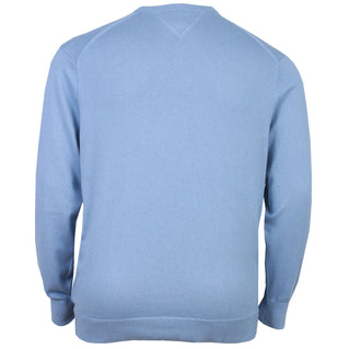 Tommy Hilfiger Plus Size Cotton Cashmere Crew Sweater Brisk Blue