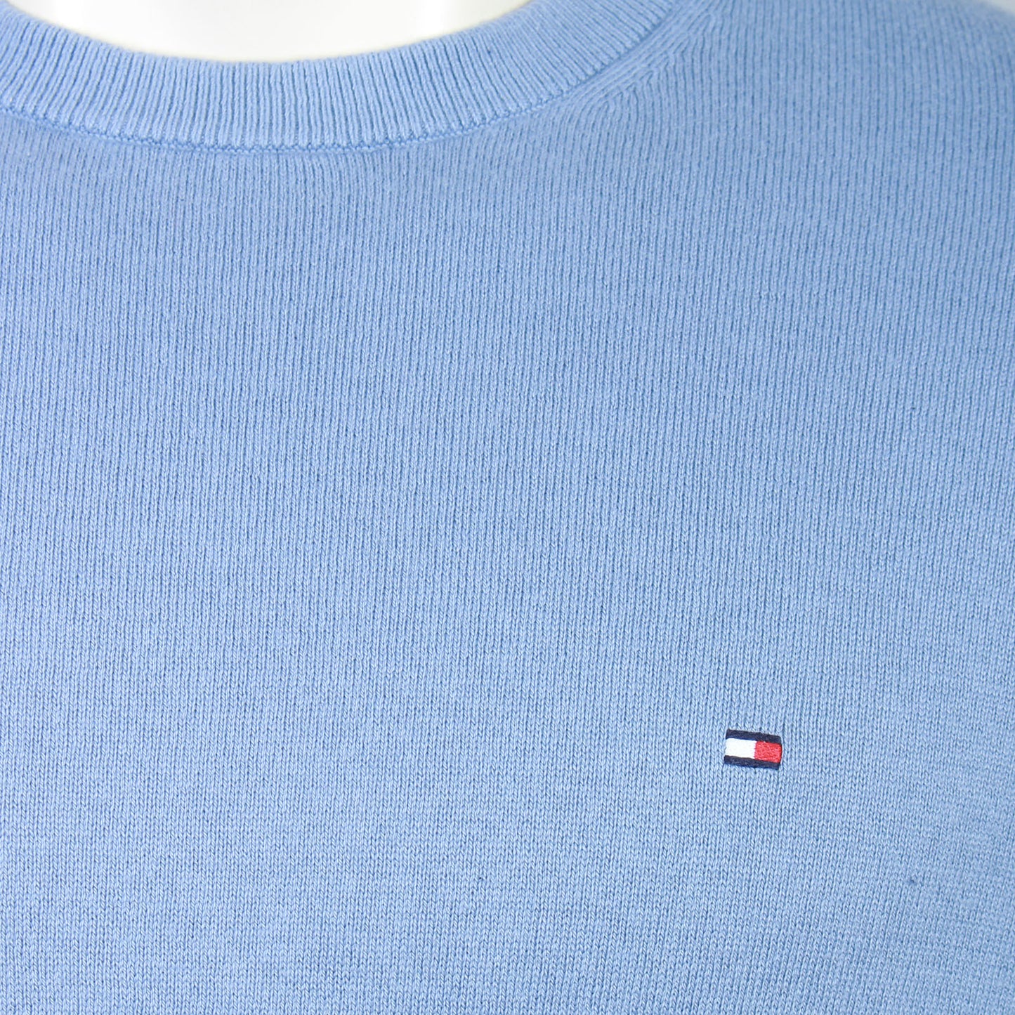 Tommy Hilfiger Plus Size Cotton Cashmere Crew Sweater Brisk Blue