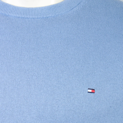 Tommy Hilfiger Plus Size Cotton Cashmere Crew Sweater Brisk Blue
