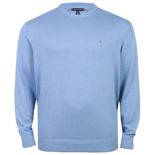 Tommy Hilfiger Plus Size Cotton Cashmere Crew Sweater Brisk Blue