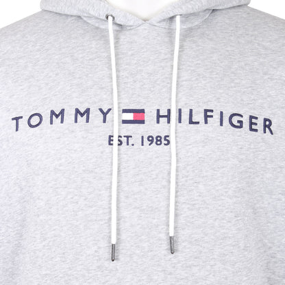 Tommy Hilfiger Plus Size Embroidered Logo Hoodie Light Grey Heather