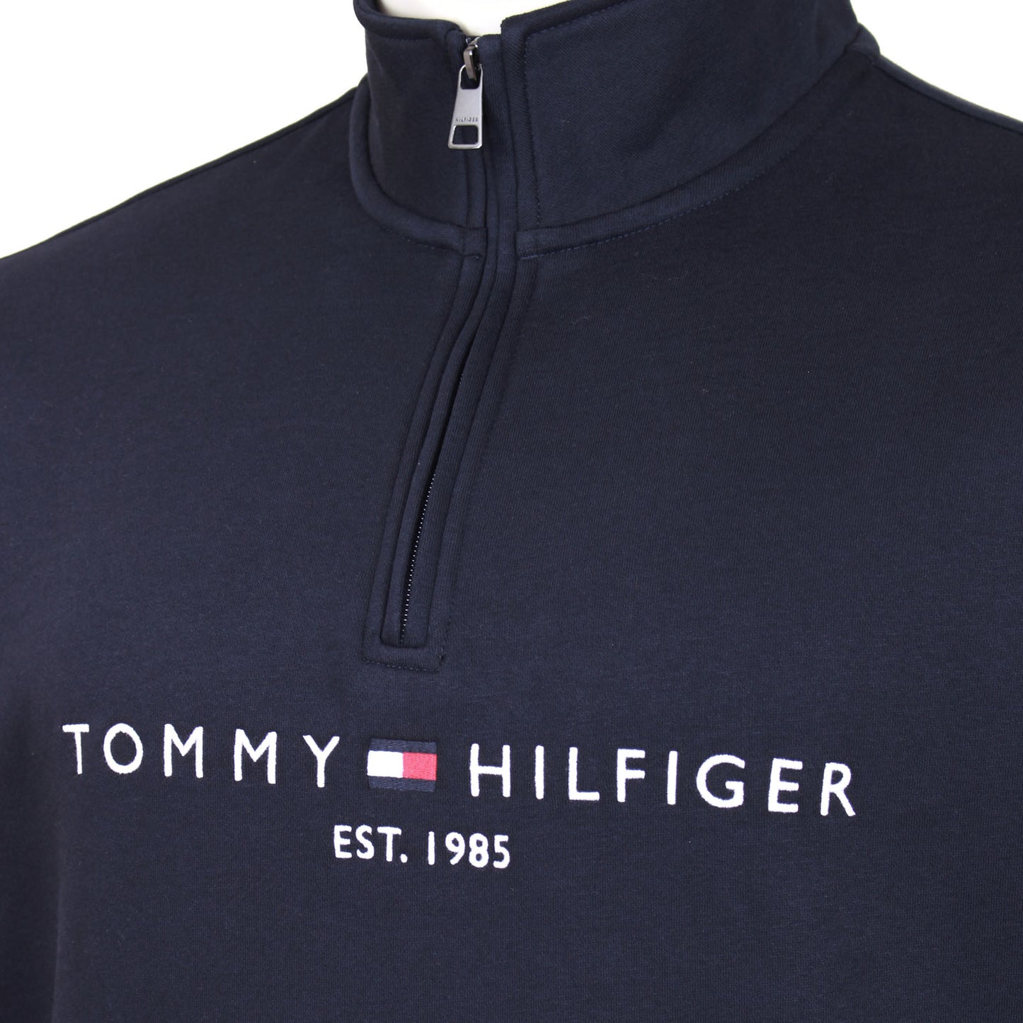 Tommy Hilfiger Plus Size Logo Mock Neck Sweatshirt Desert Sky