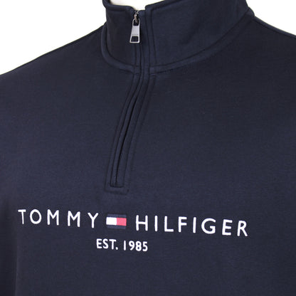 Tommy Hilfiger Plus Size Logo Mock Neck Sweatshirt Desert Sky