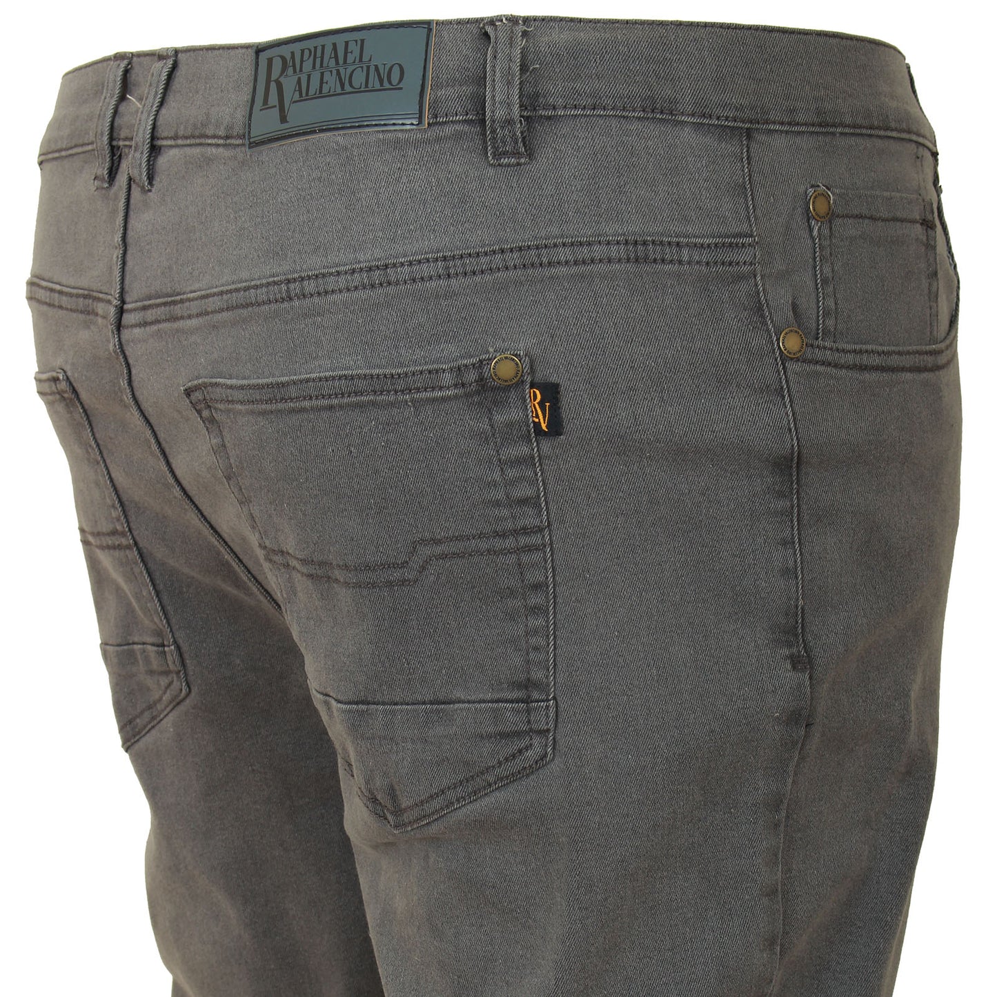 Carabou Plus Size Tapered Stretch Jeans Grey
