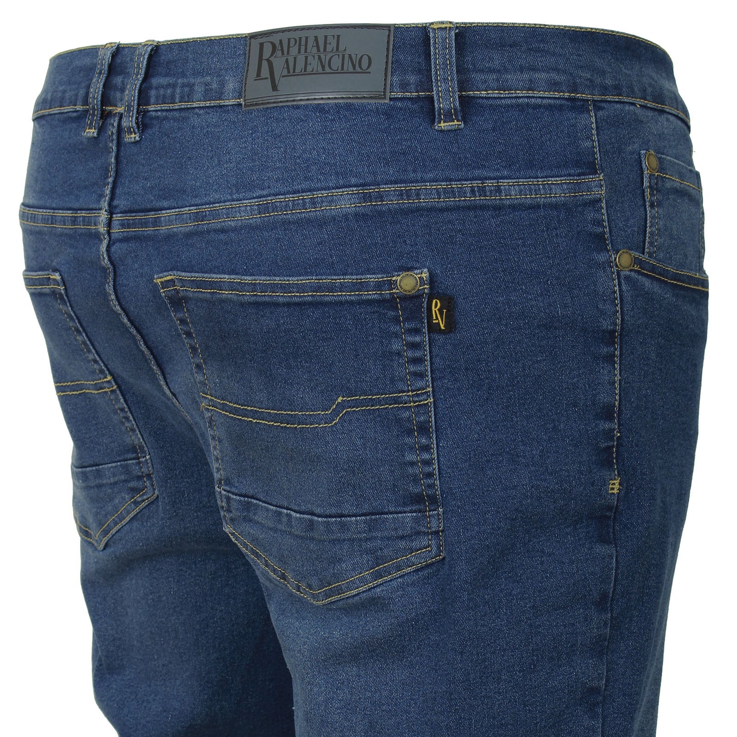Carabou Plus Size Tapered Stretch Jeans Stonewash
