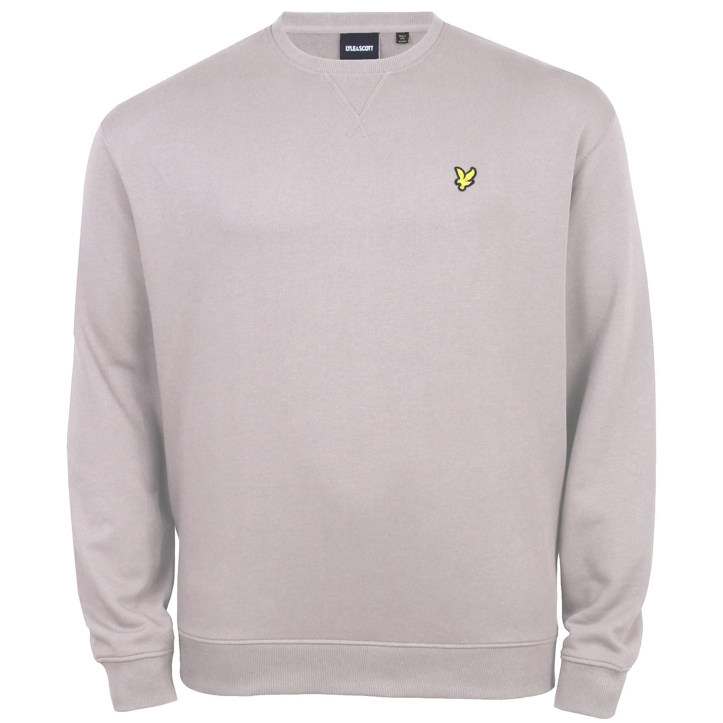 Lyle & Scott Plus Size Crew Neck Sweatshirt Gull Grey