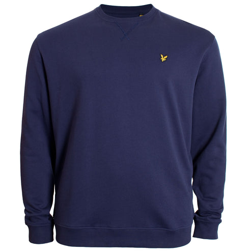 Plus Size Crew Neck Sweatshirt Navy