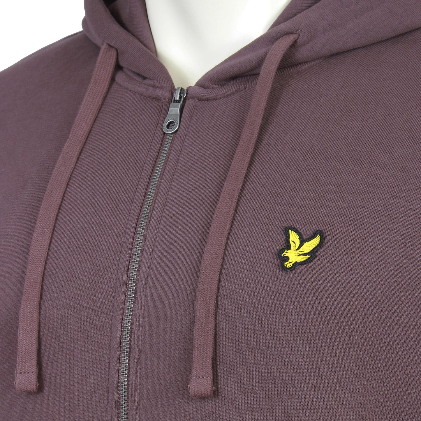 Lyle & Scott Plus Size Zip Through Hoodie Espresso