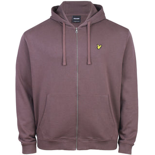 Lyle & Scott Plus Size Zip Through Hoodie Espresso