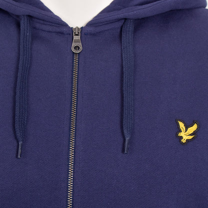 Lyle & Scott Plus Size Zip Through Hoodie Navy