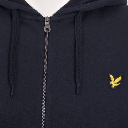 Lyle & Scott Plus Size Zip Through Hoodie Dark Navy