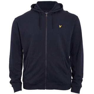 Lyle & Scott Plus Size Zip Through Hoodie Dark Navy