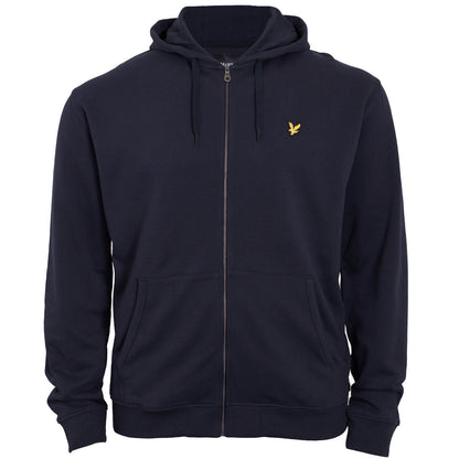 Lyle & Scott Plus Size Zip Through Hoodie Dark Navy