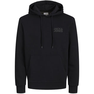 Jack & Jones Plus Size Corp Logo Hoodie Black