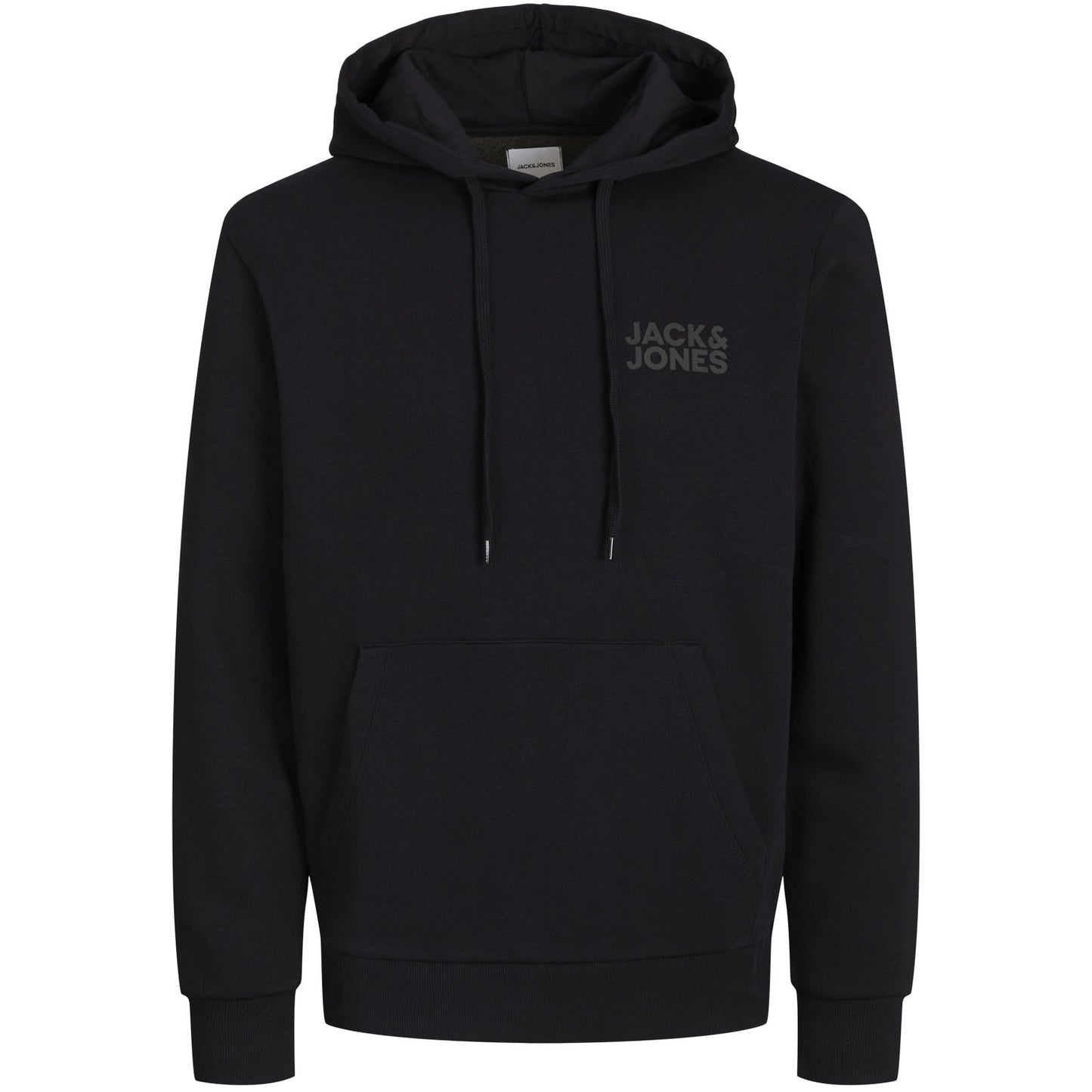 Jack & Jones Plus Size Corp Logo Hoodie Black