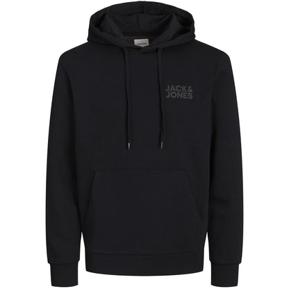 Jack & Jones Plus Size Corp Logo Hoodie Black