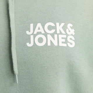 Jack & Jones Plus Size Corp Logo Hoodie Iceberg Green