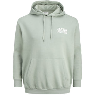 Jack & Jones Plus Size Corp Logo Hoodie Iceberg Green