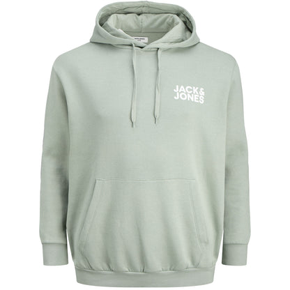 Jack & Jones Plus Size Corp Logo Hoodie Iceberg Green