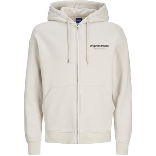 Jack & Jones Plus Size Vesterbro Zip Hoodie Moonbeam